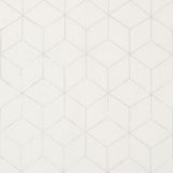 Schumacher Atria Sheer Silver Fabric