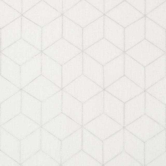 Schumacher Atria Sheer Silver Fabric