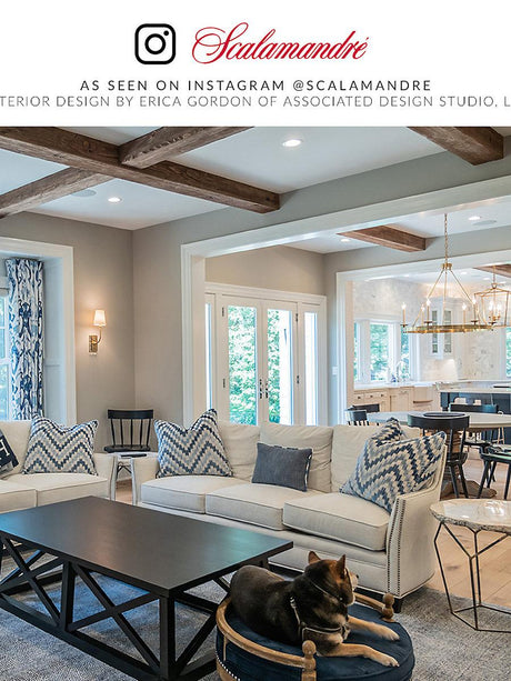 Scalamandre Ankara Velvet Pacific Fabric