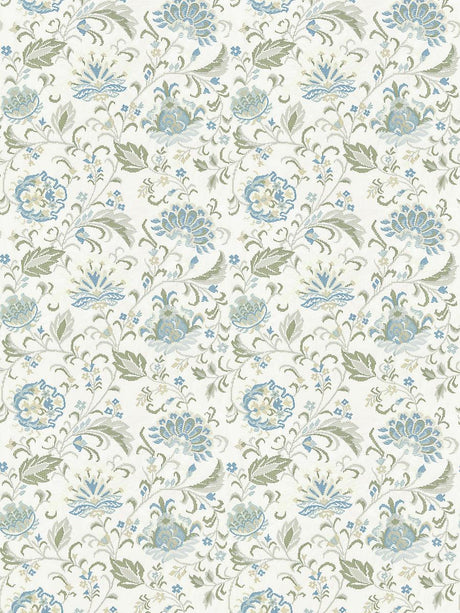 Scalamandre Delphine Embroidery Summer Sage Fabric