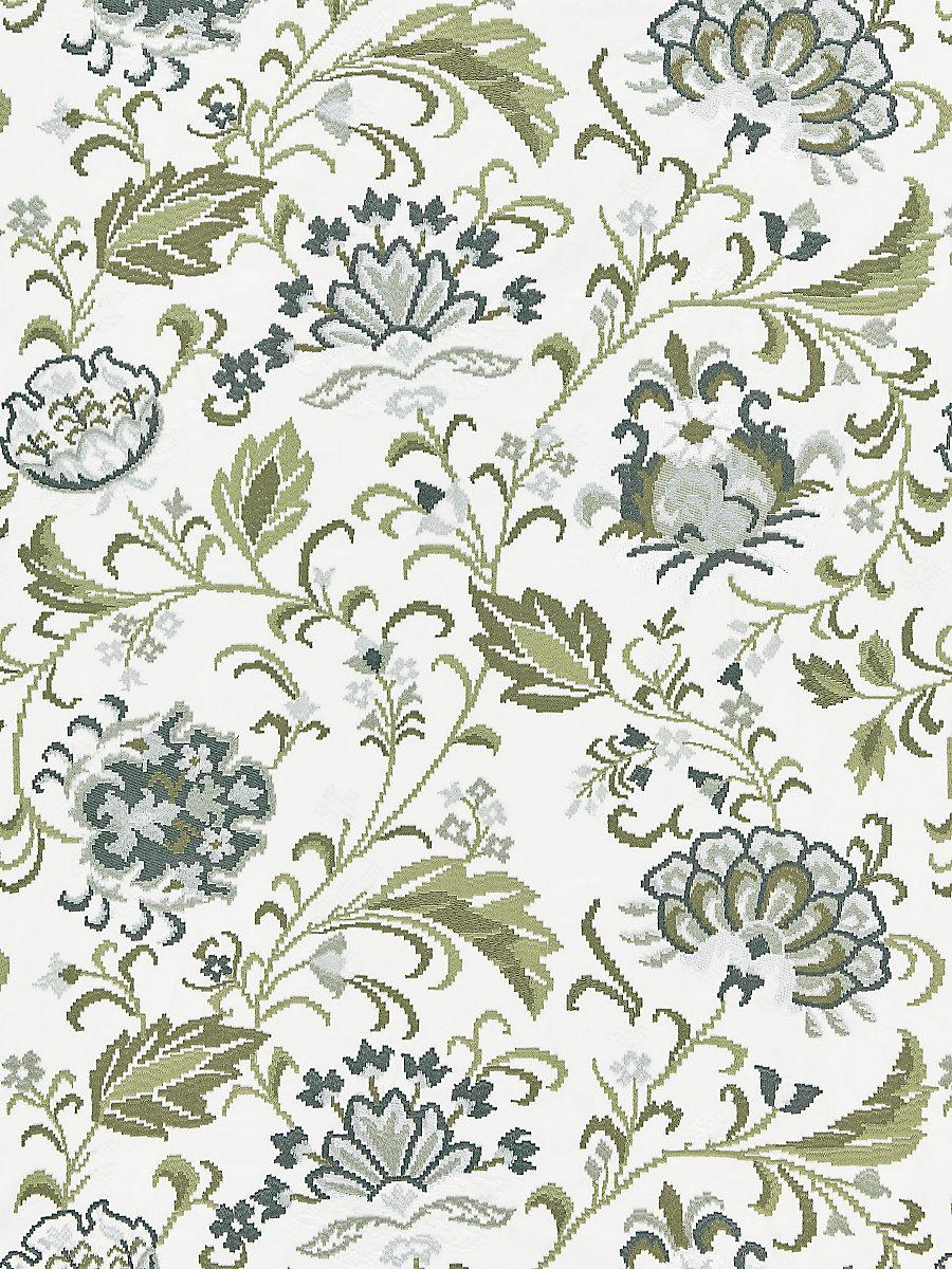 Scalamandre Delphine Embroidery Ash Fabric