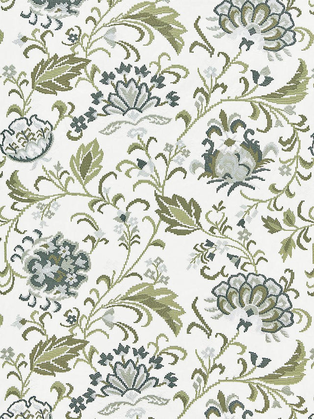Scalamandre Delphine Embroidery Ash Fabric