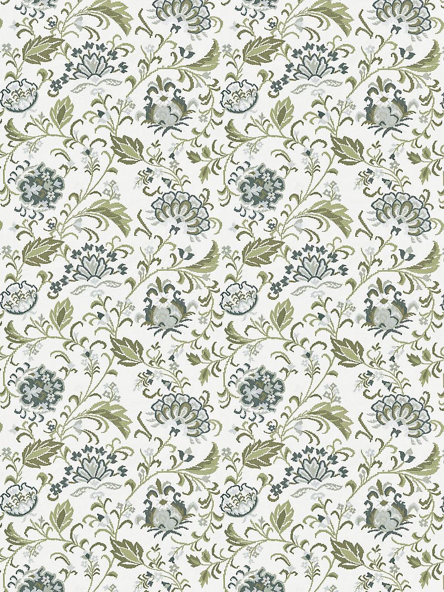 Scalamandre Delphine Embroidery Ash Fabric