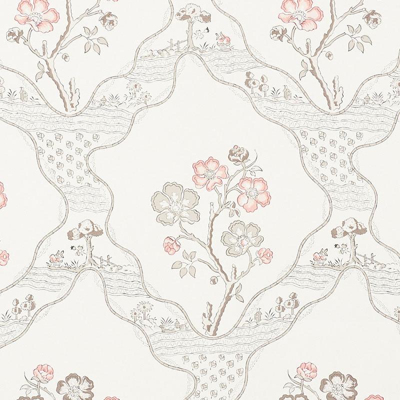 Schumacher Marella Rose Wallpaper
