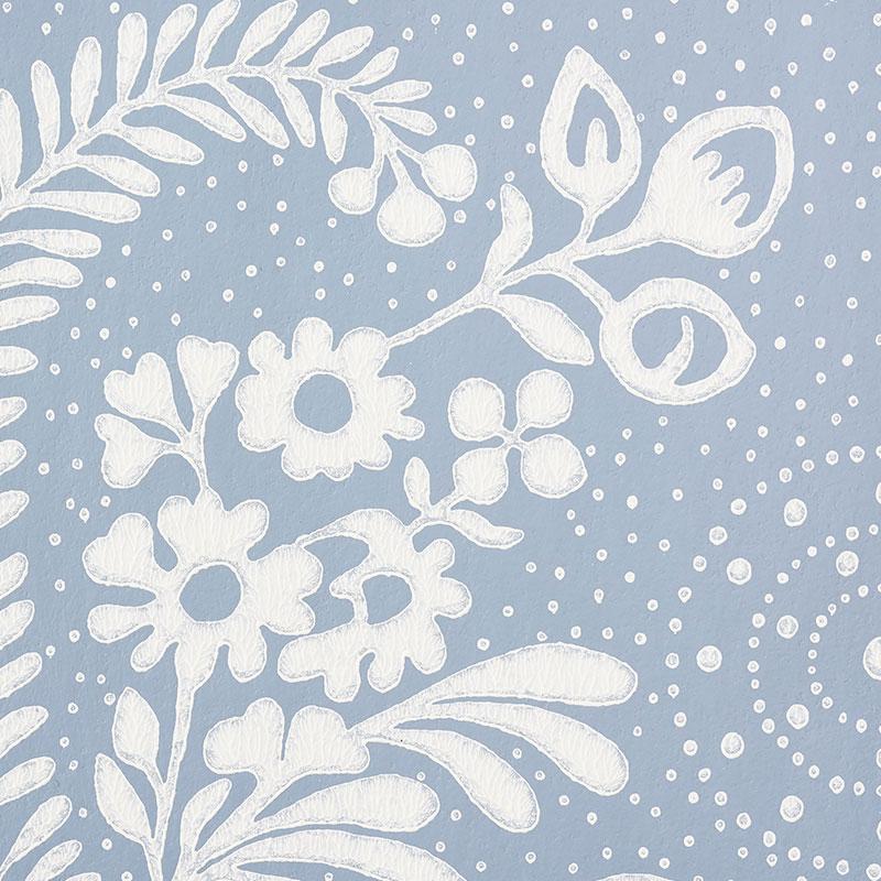 Schumacher Millicent Delft Wallpaper