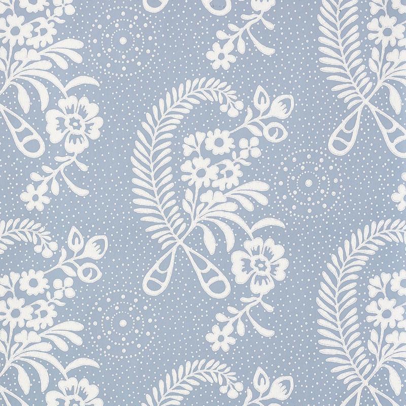 Schumacher Millicent Delft Wallpaper