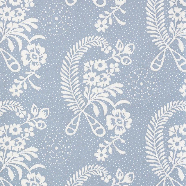 Schumacher Millicent Delft Wallpaper