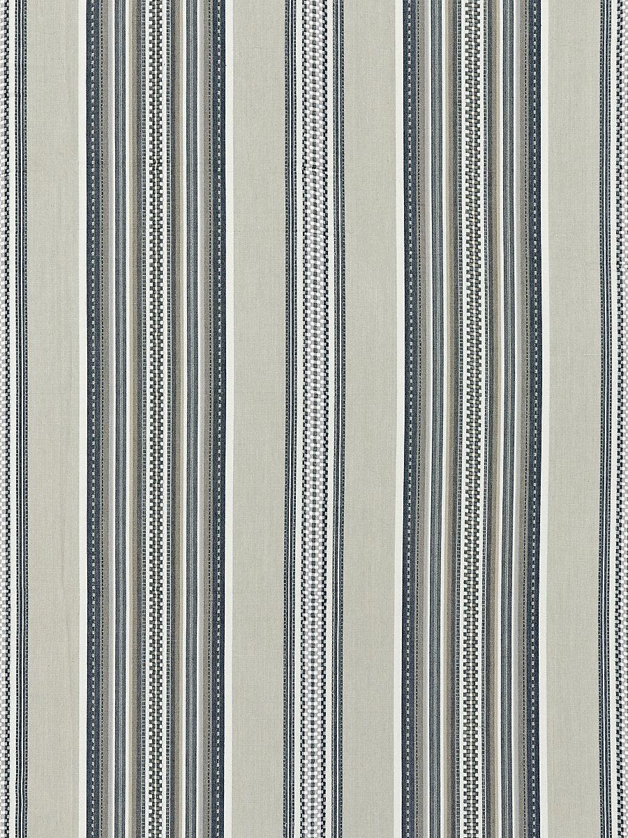 Scalamandre Cyrus Cotton Stripe Stone Fabric