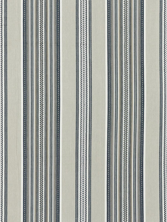 Scalamandre Cyrus Cotton Stripe Stone Fabric