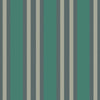 Cole & Son Polo Stripe Teal/Gilver Wallpaper