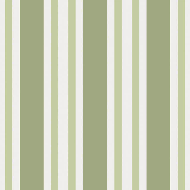 Cole & Son POLO STRIPE LEAF GREEN Wallpaper