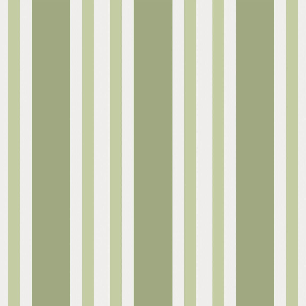 Cole & Son Polo Stripe Leaf Green Wallpaper