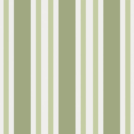 Cole & Son Polo Stripe Leaf Green Wallpaper