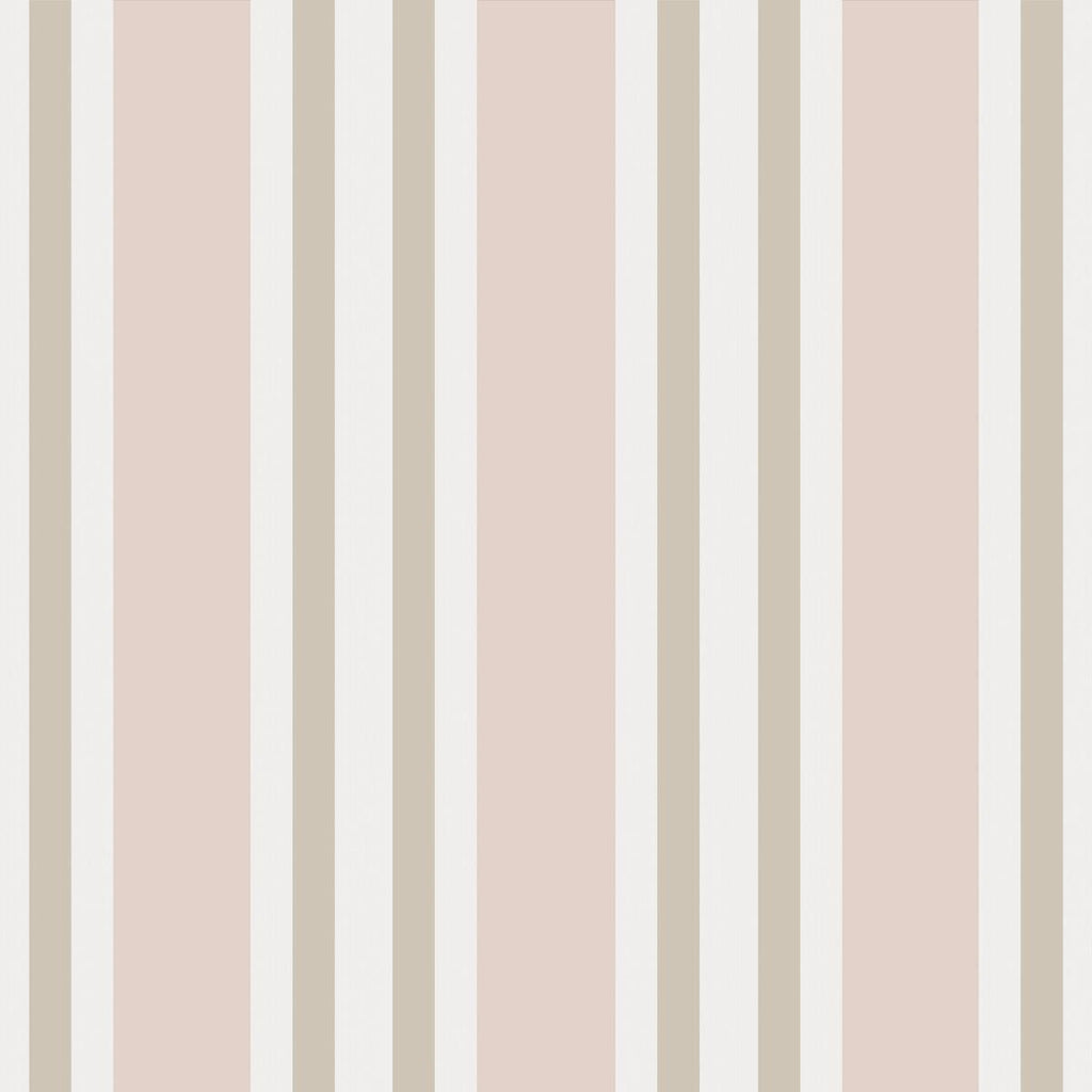 Cole & Son Polo Stripe Soft Pink Wallpaper