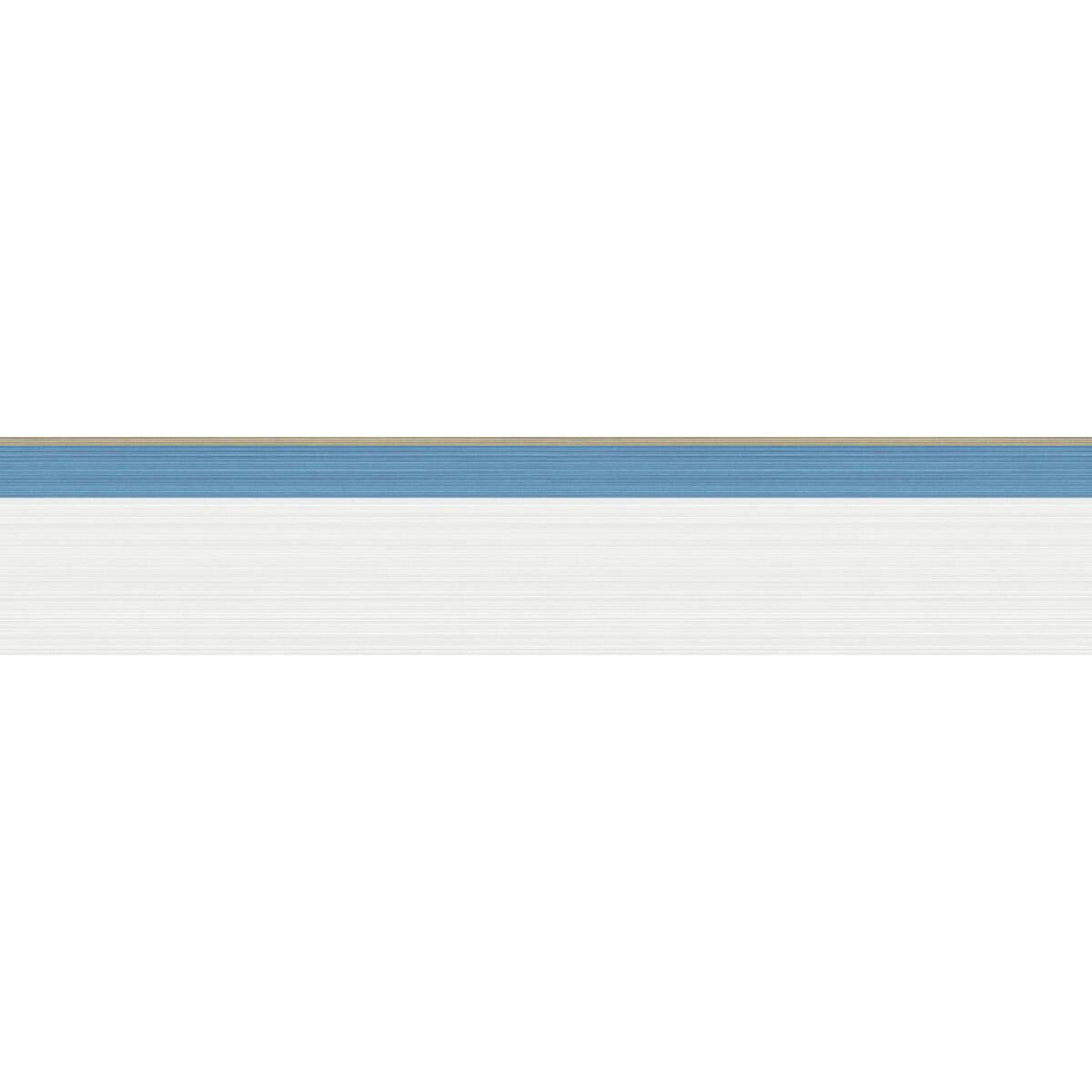 Cole & Son Jaspe Border White Blue/Gold Wallpaper