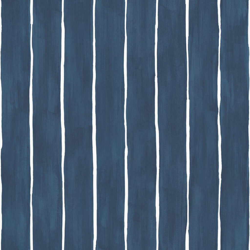 Cole & Son Marquee Stripe Ink Wallpaper