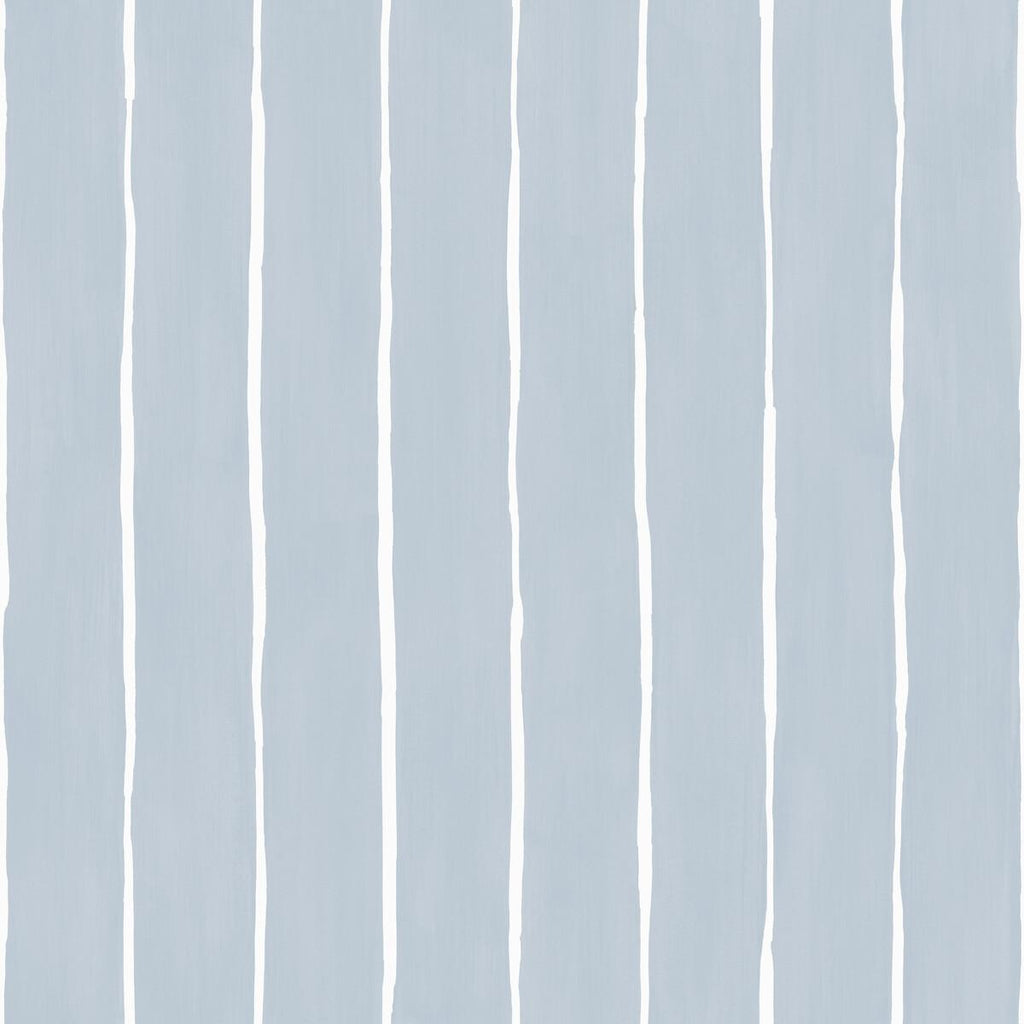 Cole & Son Marquee Stripe Pale Blue Wallpaper
