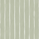 Cole & Son Marquee Stripe Soft Olive Wallpaper