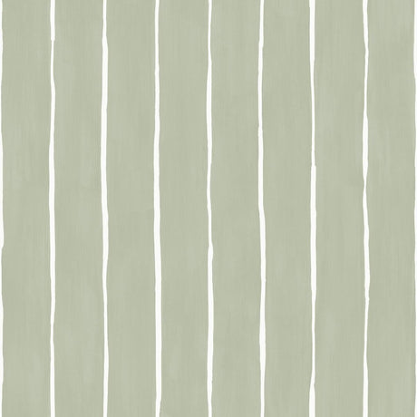 Cole & Son Marquee Stripe Soft Olive Wallpaper