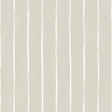 Cole & Son Marquee Stripe Soft Grey Wallpaper