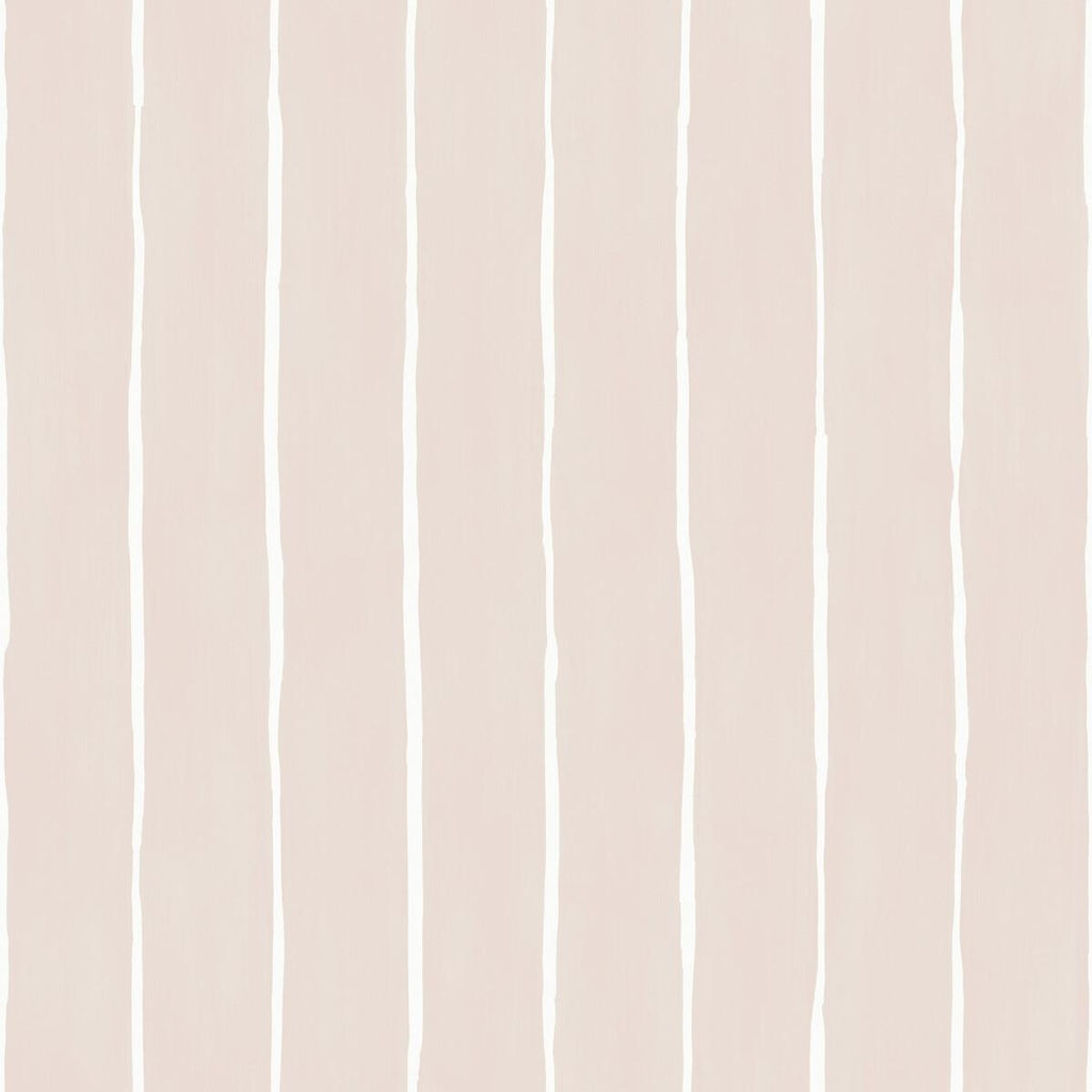 Cole & Son Marquee Stripe Soft Pink Wallpaper