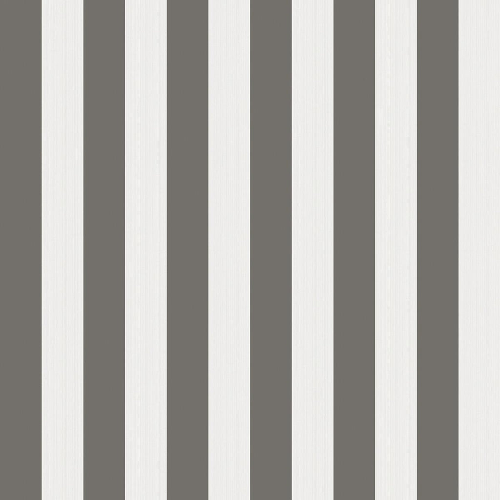 Cole & Son Regatta Stripe Black/White/Linen Wallpaper