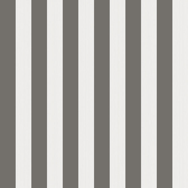 Cole & Son REGATTA STRIPE BLACK/WHITE/LINEN Wallpaper