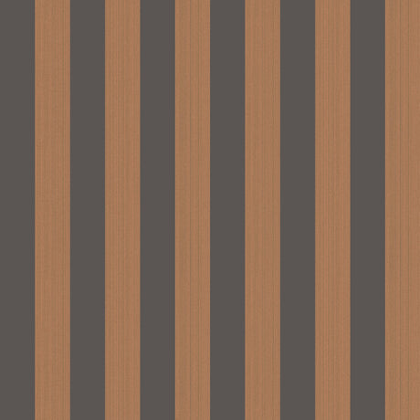 Cole & Son REGATTA STRIPE TAN + BLACK Wallpaper