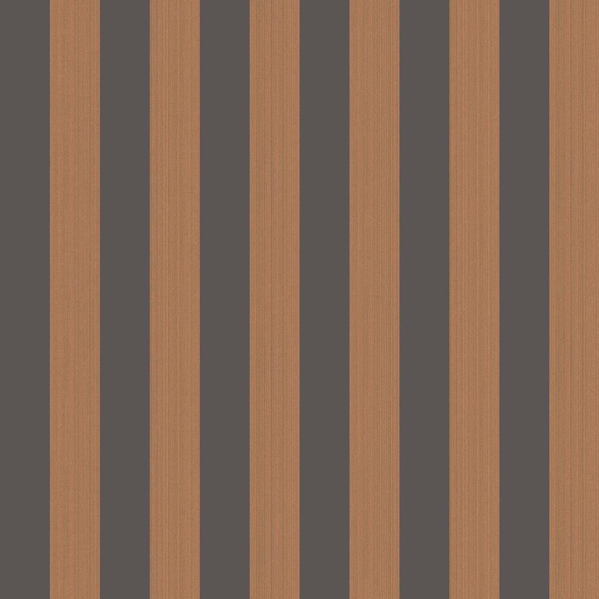 Cole & Son REGATTA STRIPE TAN + BLACK Wallpaper