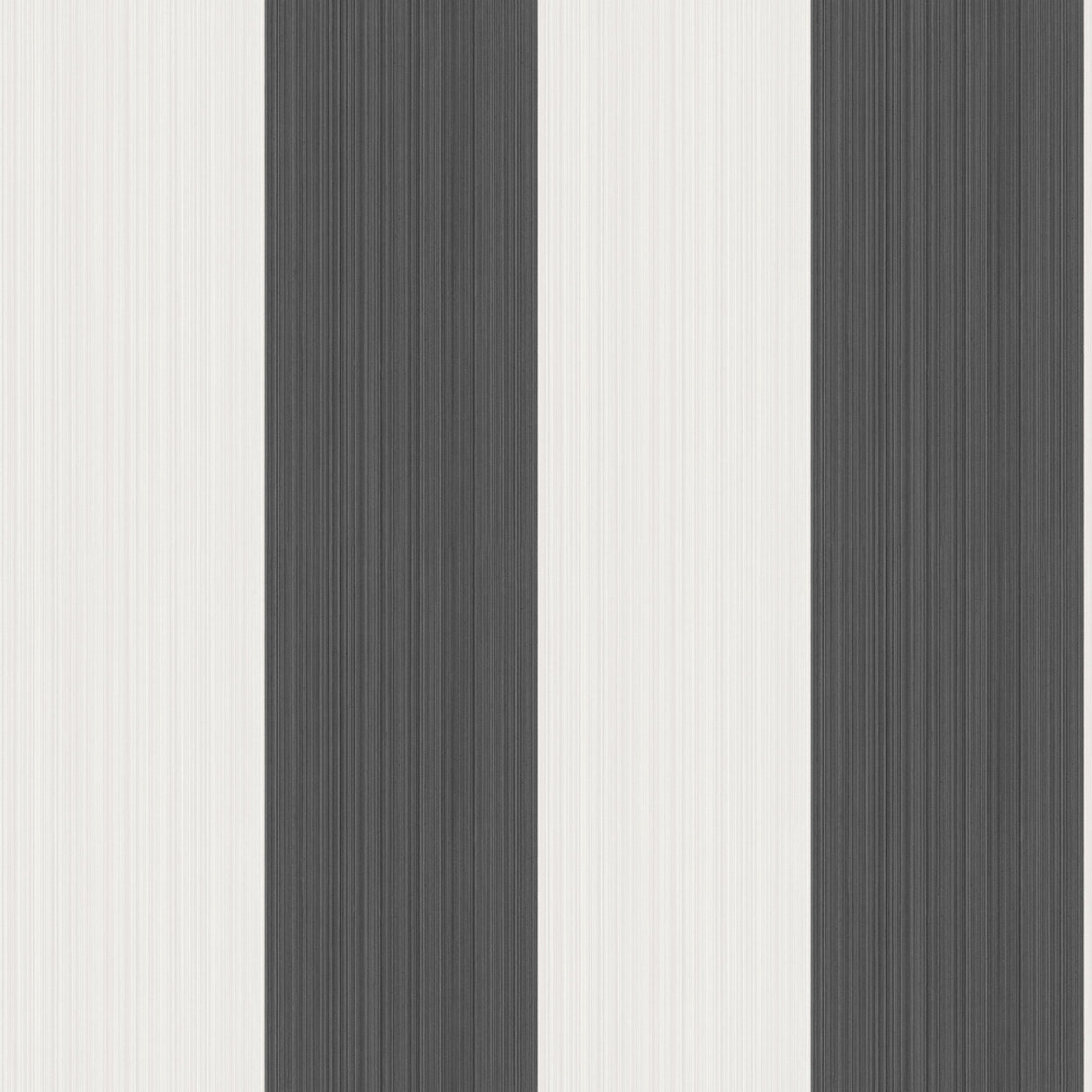 Cole & Son JASPE STRIPE BLACK + WHITE Wallpaper