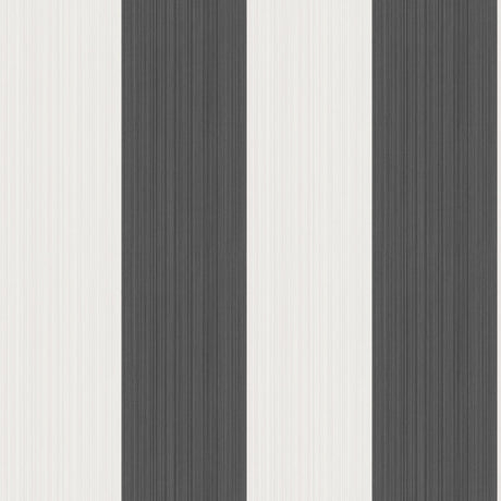 Cole & Son JASPE STRIPE BLACK + WHITE Wallpaper