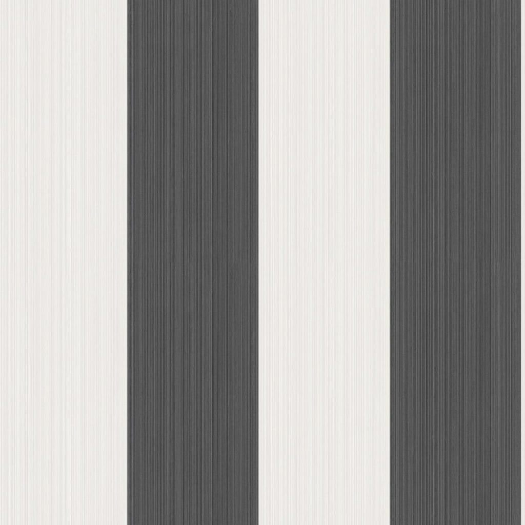 Cole & Son Jaspe Stripe Black + White Wallpaper