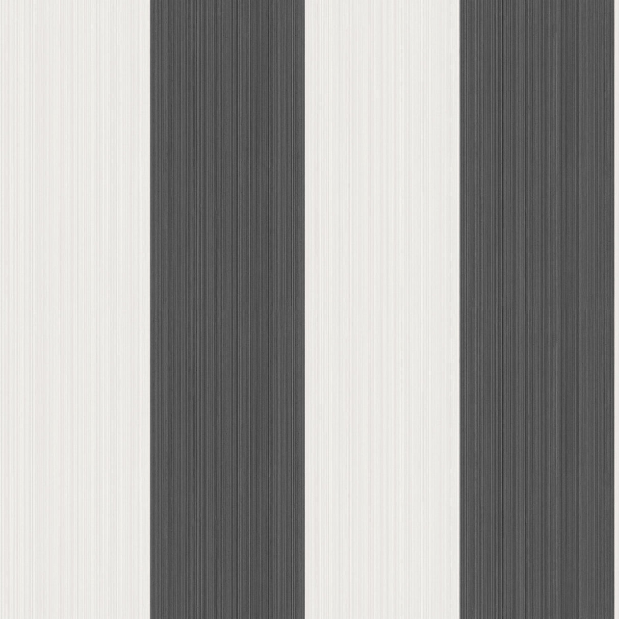 Cole & Son JASPE STRIPE BLACK + WHITE Wallpaper