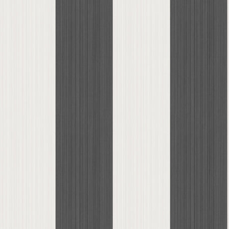 Cole & Son JASPE STRIPE BLACK + WHITE Wallpaper