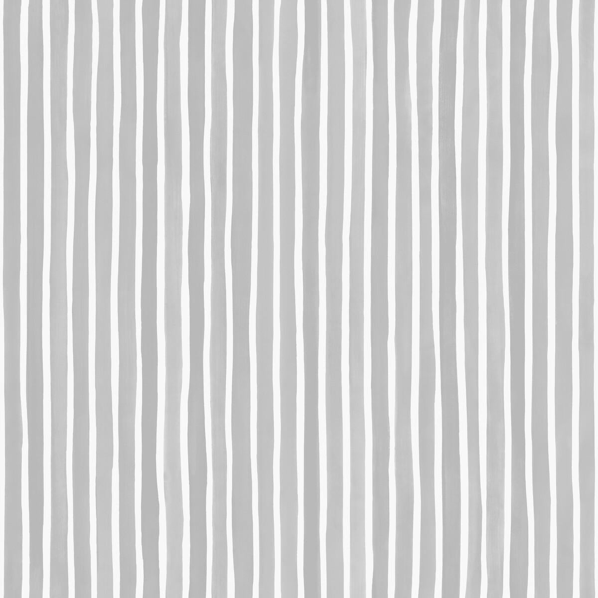 Cole & Son Croquet Stripe Soft Grey Wallpaper