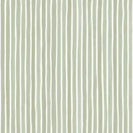 Cole & Son Croquet Stripe Olive Wallpaper