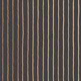 Cole & Son COLLEGE STRIPE CHARCOAL+GOLD Wallpaper