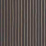 Cole & Son COLLEGE STRIPE CHARCOAL+GOLD Wallpaper