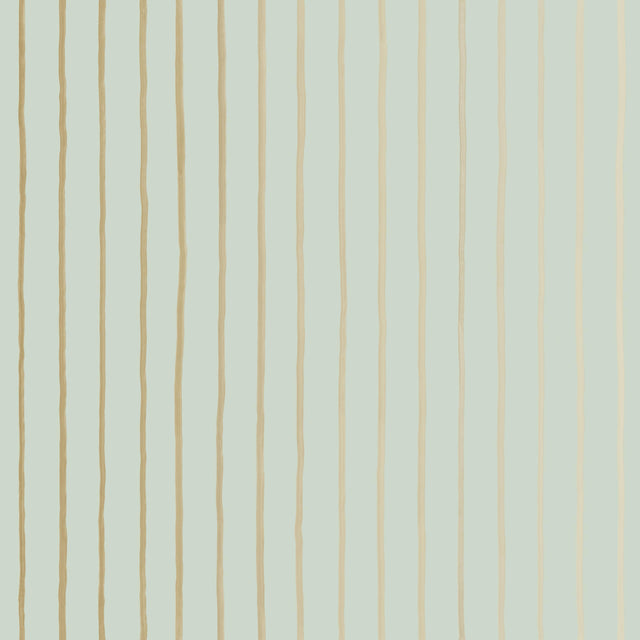Cole & Son COLLEGE STRIPE DUCK EGG+GILVER Wallpaper