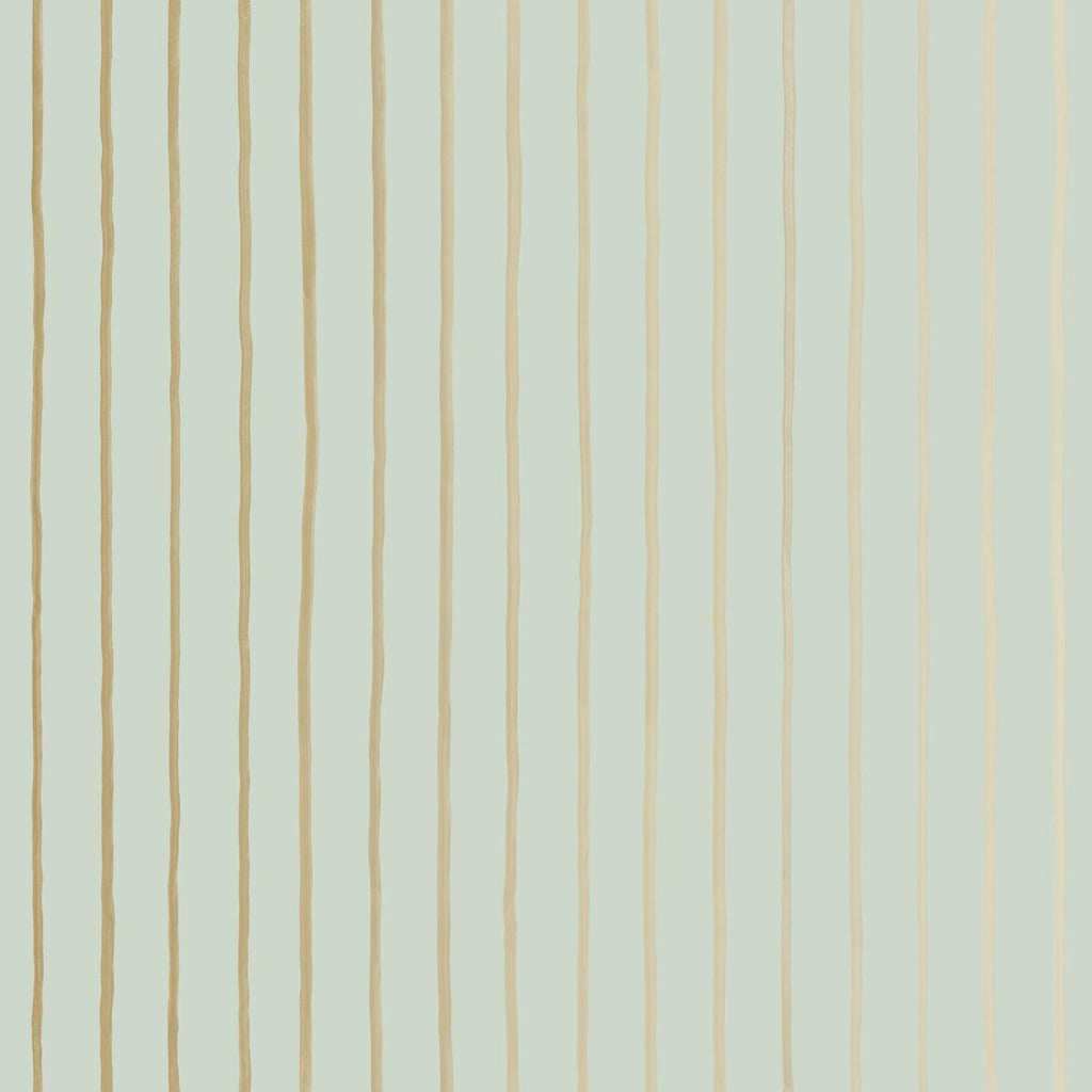 Cole & Son COLLEGE STRIPE DUCK EGG+GILVER Wallpaper