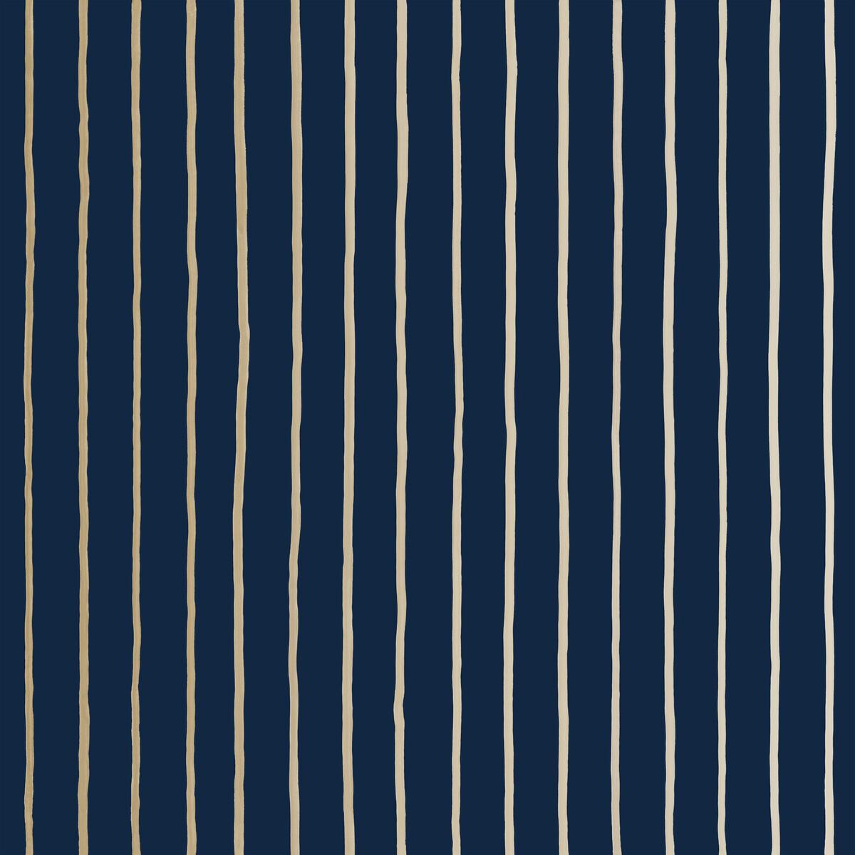 Cole & Son College Stripe Ink Wallpaper