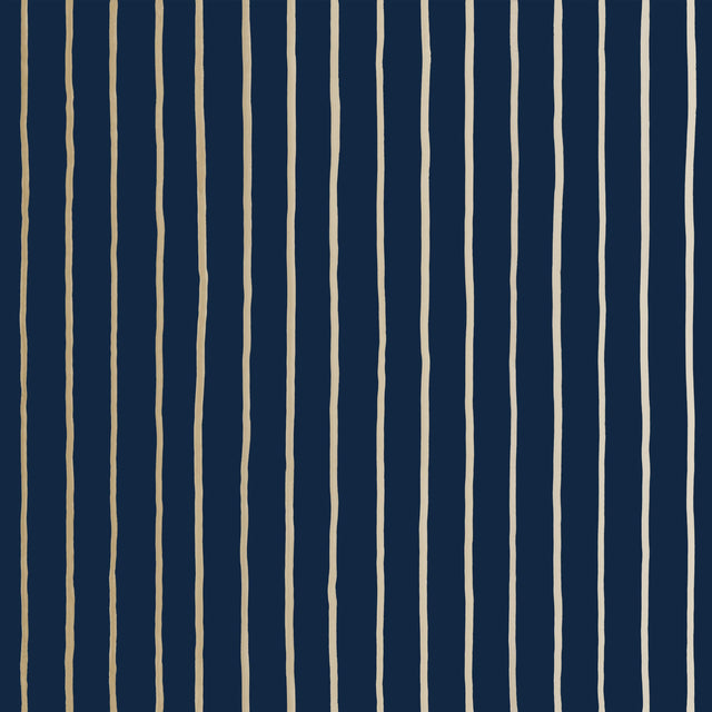 Cole & Son COLLEGE STRIPE INK Wallpaper
