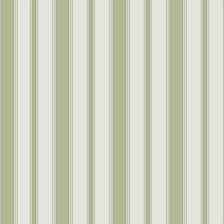 Cole & Son CAMBRIDGE STRIPE LEAF GREEN Wallpaper