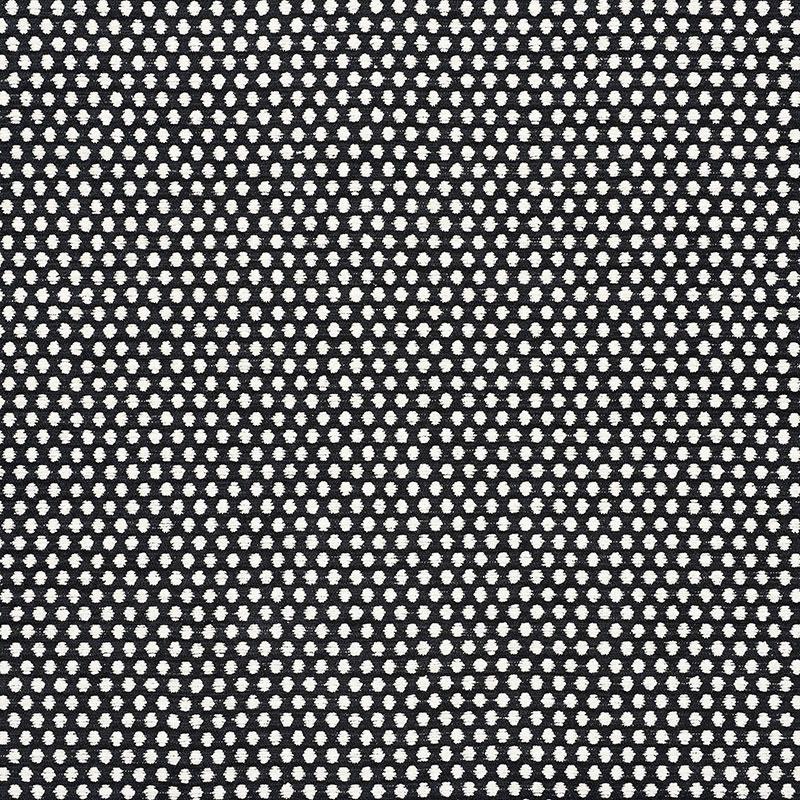 Schumacher Sabina Ivory & Black Fabric