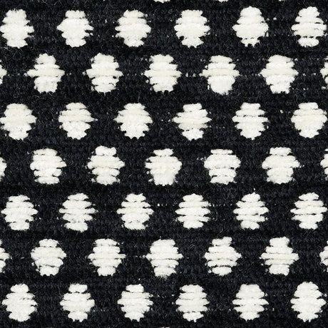 Schumacher Sabina Ivory & Black Fabric
