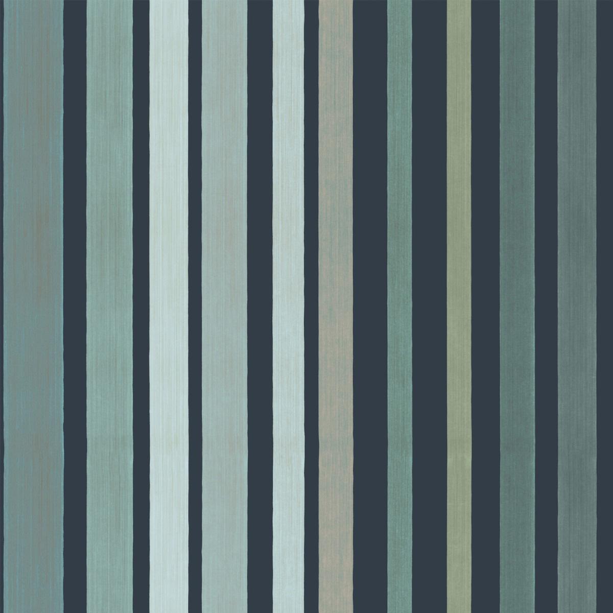 Cole & Son Carousel Stripe Frosty Green Wallpaper