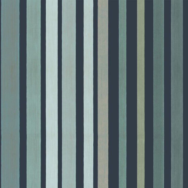 Cole & Son CAROUSEL STRIPE FROSTY GREEN Wallpaper