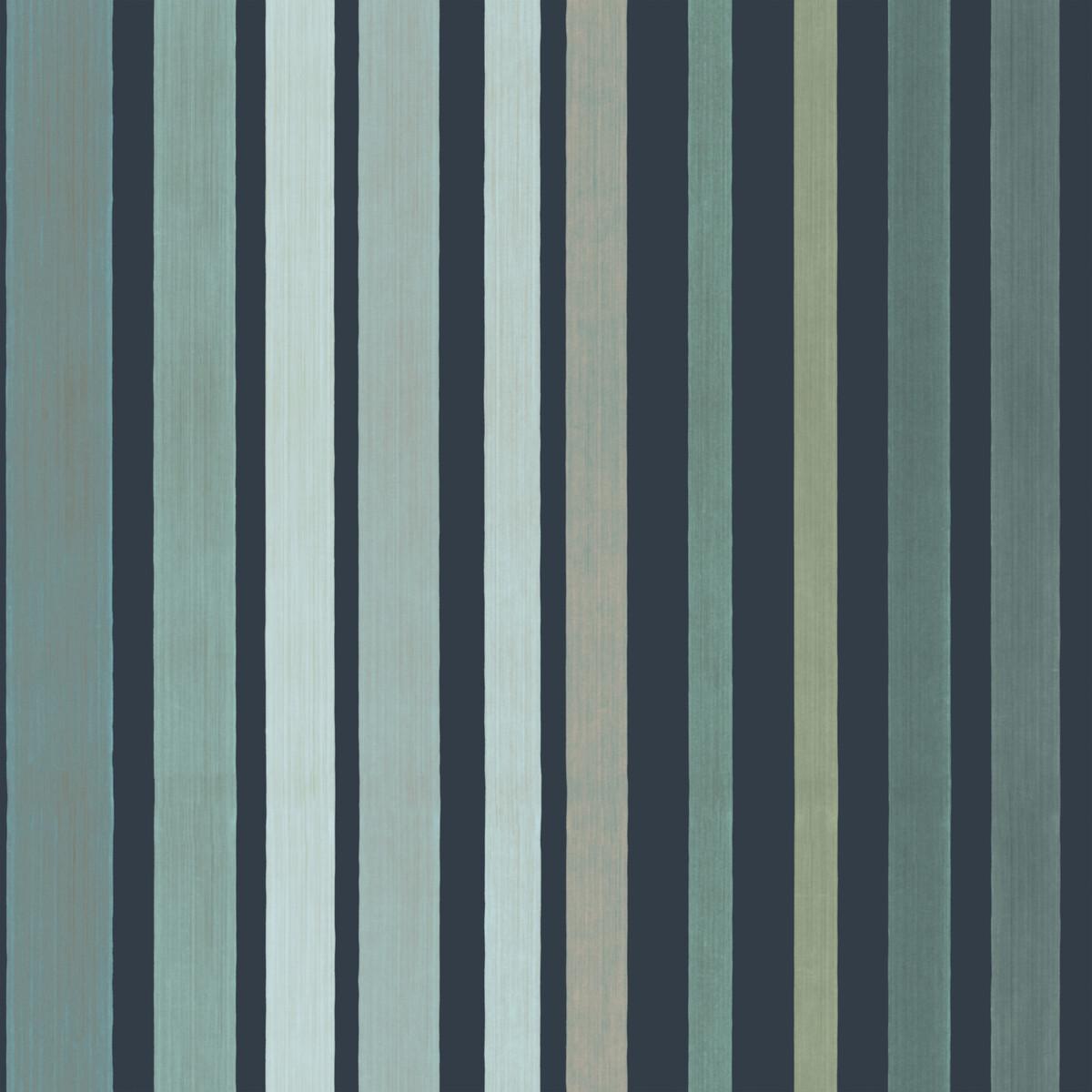 Cole & Son Carousel Stripe Frosty Green Wallpaper