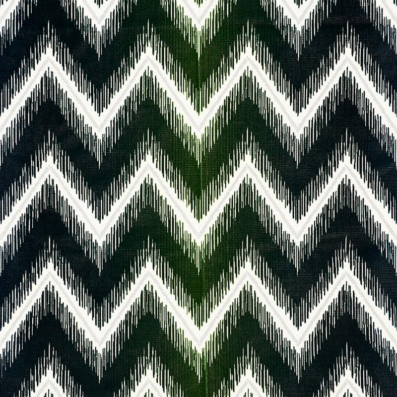 Schumacher Shock Wave Peacock Fabric