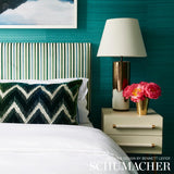 Schumacher Shock Wave Peacock Fabric